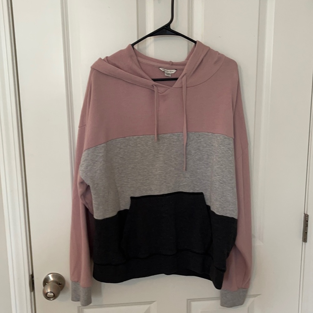 Color Block American Eagle Hoodie
